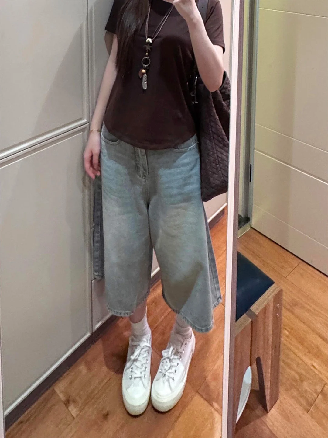 High Waist Wide Leg Jeans Women's Summer New Style Slim American Version Thin Seven-Five Denim Pants for Plump Ladies
High Waist Wide Leg Jeans Women's Summer New Style Slim American Version Thin Seven-Five Denim Pants for Plump Ladies