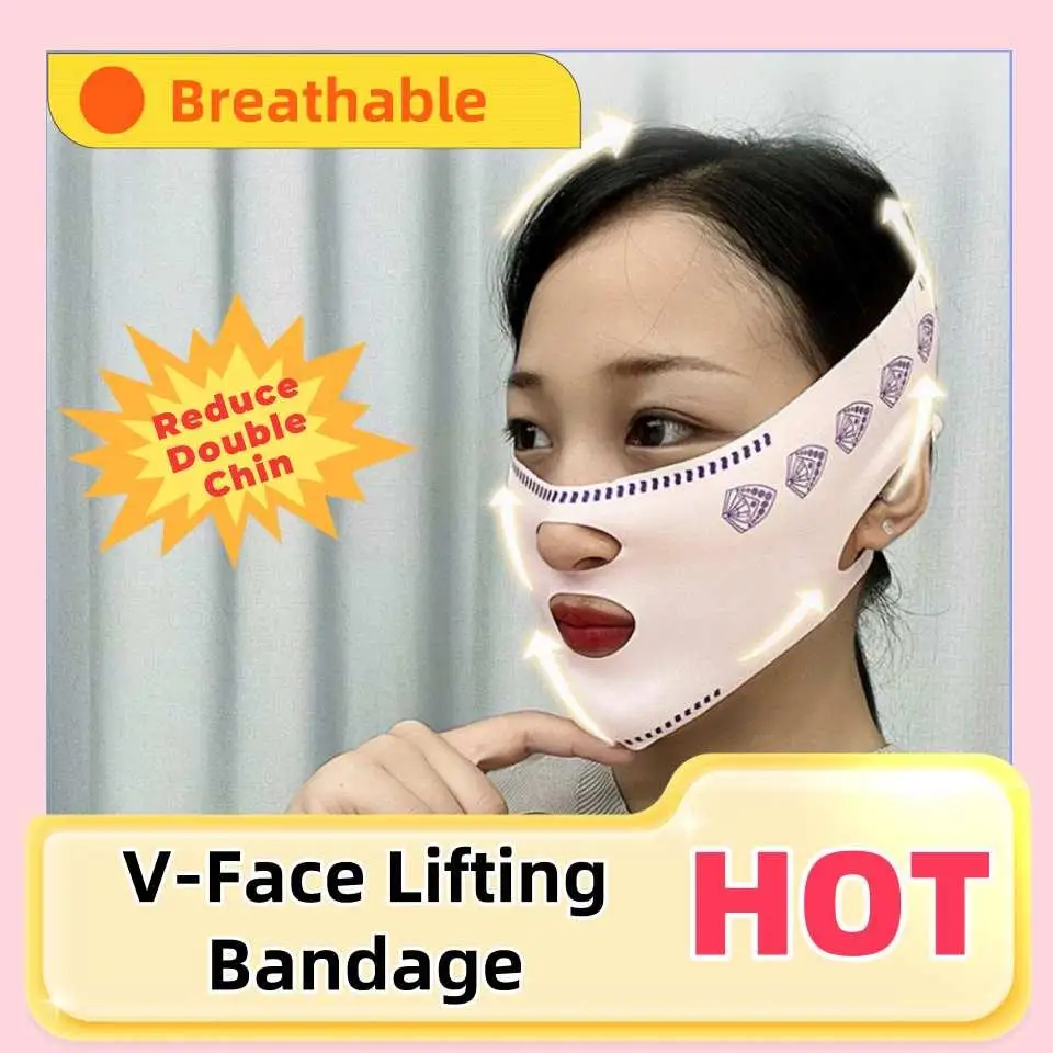 Breathable V Face Band Cheek Lift Up Face Thin Mask Reduce Double Chin V-Line Shaping Bandage Overnight Lifting Face Bandage
Breathable V Face Band Cheek Lift Up Face Thin Mask Reduce Double Chin V-Line Shaping Bandage Overnight Lifting Face Bandage