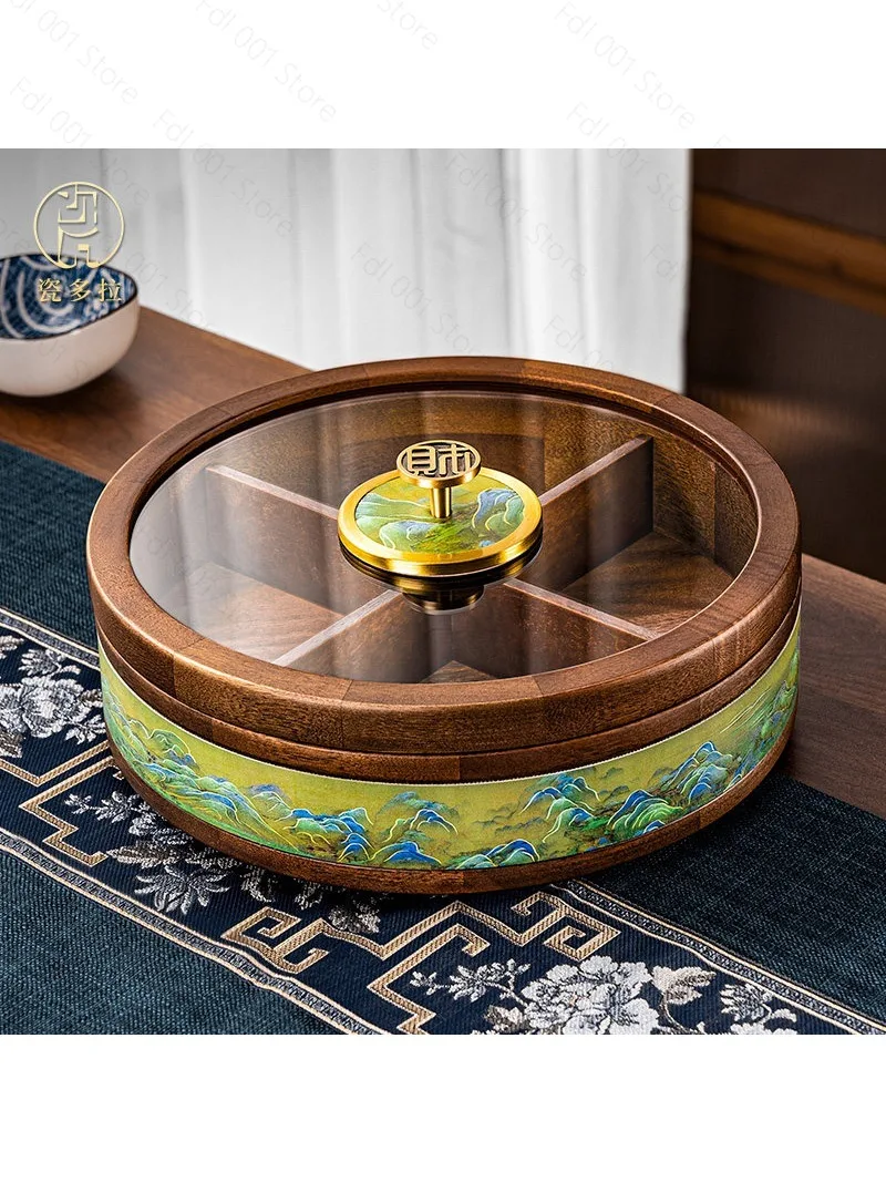 New Chinese Wooden Dried Fruit Box - Mid-Autumn Festival Home Living Room Light Luxury Snack Candy Plate
New Chinese Wooden Dried Fruit Box - Mid-Autumn Festival Home Living Room Light Luxury Snack Candy Plate