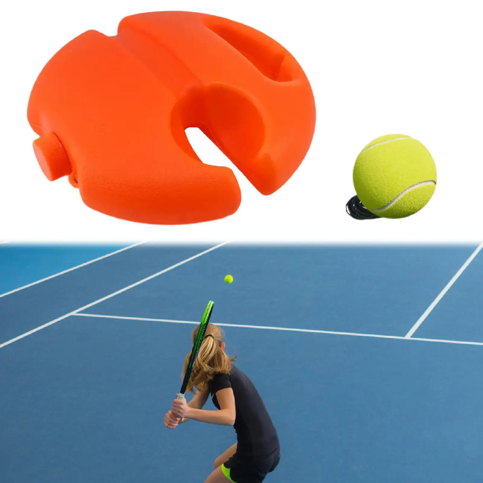 Набор для тренировок по теннису, Прочный инструмент для тренировок по теннису, домашние и уличные упражнения
Набор для тренировок по теннису, Прочный инструмент для тренировок по теннису, домашние и уличные упражнения