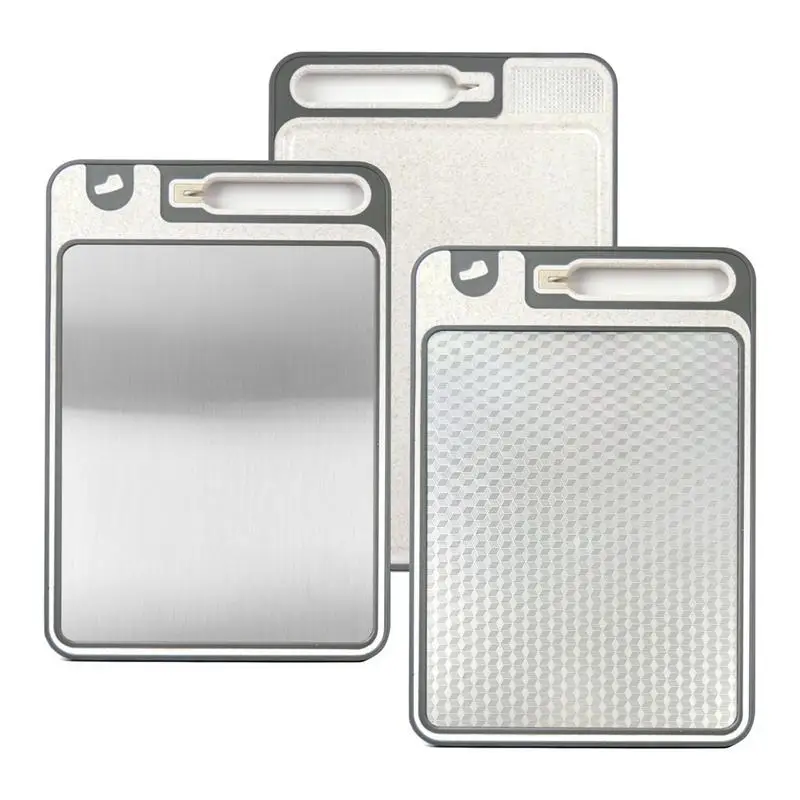 Chopping Board Non-Stick Chopping Board Stainless Steel Double Sided Dishwasher Safe Kitchen Accessories With Sharpener For Home
Chopping Board Non-Stick Chopping Board Stainless Steel Double Sided Dishwasher Safe Kitchen Accessories With Sharpener For Home