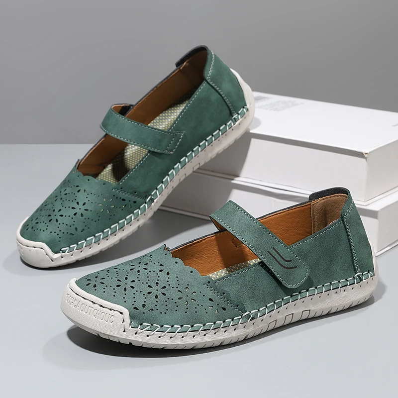 2026 Summer New Style Soft Leather Hollow-Out Closed-Toe Sandals, Soft Sole Flat Mom Shoes, Large Size Casual Clogs for Women
2026 Summer New Style Soft Leather Hollow-Out Closed-Toe Sandals, Soft Sole Flat Mom Shoes, Large Size Casual Clogs for Women