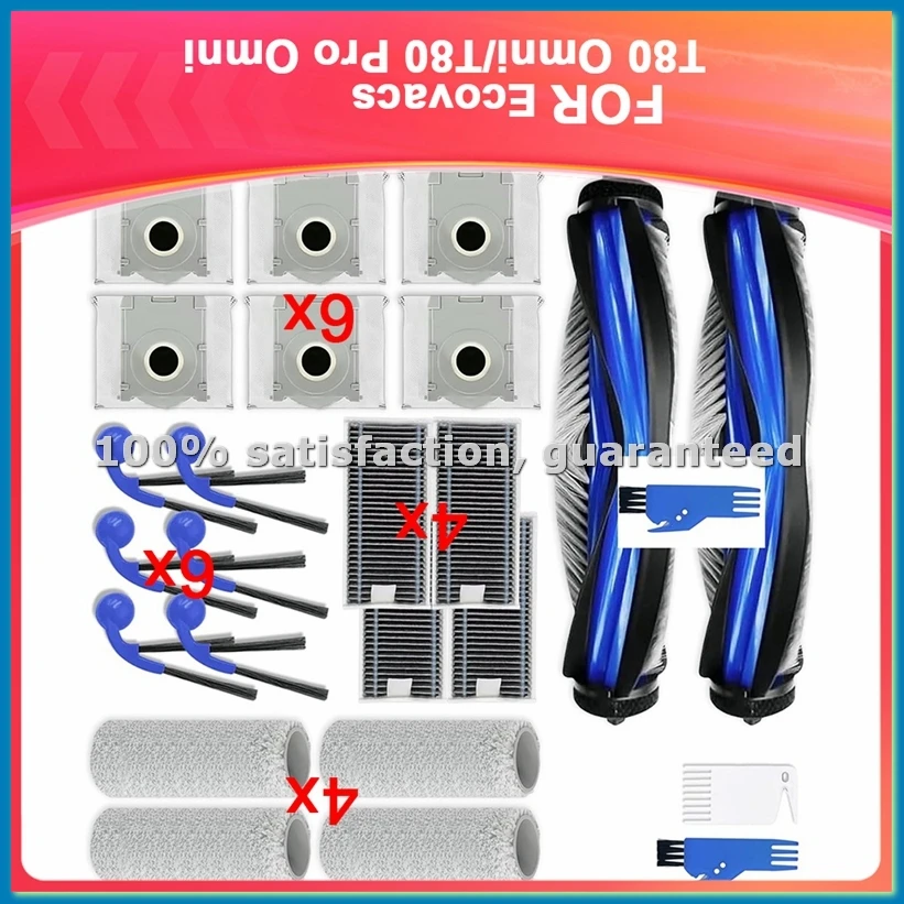 Replacement Accessories Kit for T80 Omni/T80 Pro Omni Vacuum Cleaner Robot Parts Main Brush Roller-A09G
Replacement Accessories Kit for T80 Omni/T80 Pro Omni Vacuum Cleaner Robot Parts Main Brush Roller-A09G