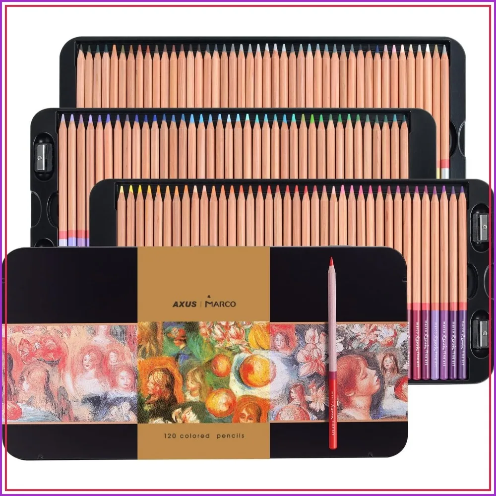 Oil-based Colored Pencils Set for Adult Professional Coloring 3.7mm Thick Core Unbreakable Great Color Rendering Iron Box Packed 120 Colors
Oil-based Colored Pencils Set for Adult Professional Coloring 3.7mm Thick Core Unbreakable Great Color Rendering Iron Box Packed 120 Colors