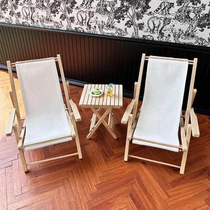 Folding Doll Chair Toy Beach Deck Chair Doll House Furniture 1:6 Simulation Foldable Wooden Seat Chair Doll House Accessory For
Folding Doll Chair Toy Beach Deck Chair Doll House Furniture 1:6 Simulation Foldable Wooden Seat Chair Doll House Accessory For