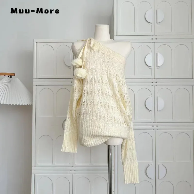 2025 Winter Hotsweet Solid Color Knitting Long Sleeve Cardigans Women Gyaru Casual Lace-up Skew Collar Ladies Sexy Sweater
2025 Winter Hotsweet Solid Color Knitting Long Sleeve Cardigans Women Gyaru Casual Lace-up Skew Collar Ladies Sexy Sweater