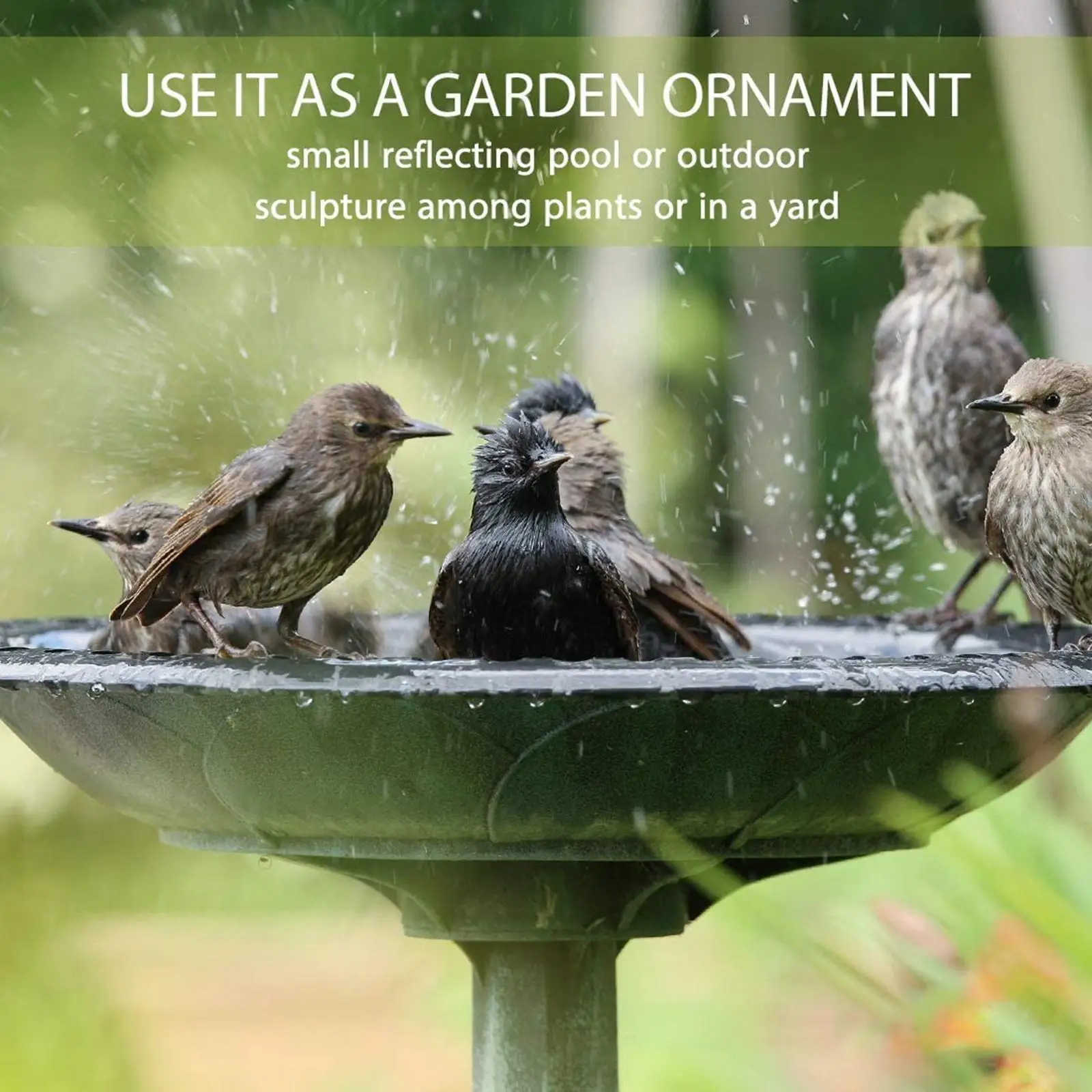 Outdoor Bird Bath Resin Flower Pedestal Vintage Bird Water Basin Garden Decoration for Backyard and Patio
Outdoor Bird Bath Resin Flower Pedestal Vintage Bird Water Basin Garden Decoration for Backyard and Patio