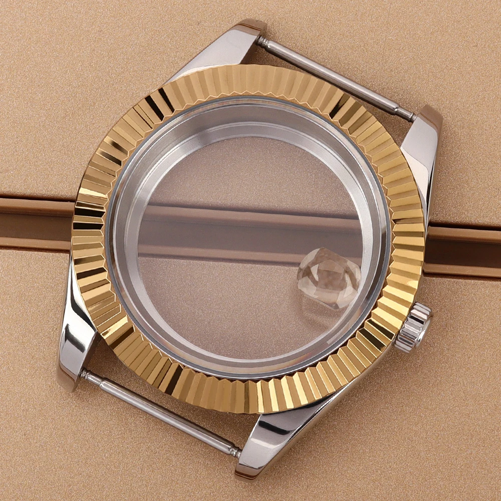 Fluted Bezel Silver Gold 36mm/39mm Watch Case Fashion Sapphire Glass For Datejust SK NH35 NH36 Miyota 8215 Movt Waterproof Parts
Fluted Bezel Silver Gold 36mm/39mm Watch Case Fashion Sapphire Glass For Datejust SK NH35 NH36 Miyota 8215 Movt Waterproof Parts