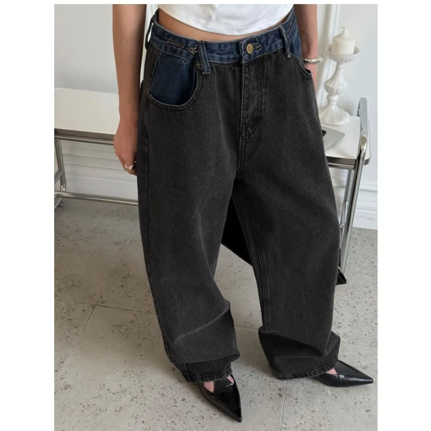 High Waist Wide Leg Jeans Patchwork Casual Straight Leg Denim High Waist Wide Leg Pants Cotton 100% Non-Stretch Water Wash
High Waist Wide Leg Jeans Patchwork Casual Straight Leg Denim High Waist Wide Leg Pants Cotton 100% Non-Stretch Water Wash