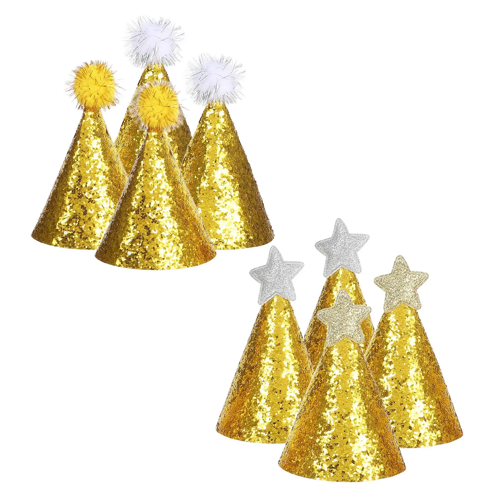 8 Pcs Hat Shiny Crown Child Party Hats for Kids Rubber Band Decorative Celebration Hair Birthday Party Headwear Accessories
8 Pcs Hat Shiny Crown Child Party Hats for Kids Rubber Band Decorative Celebration Hair Birthday Party Headwear Accessories