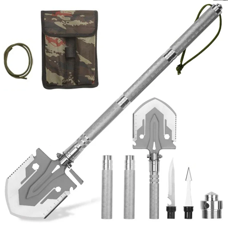 Multifunctional Shovel Folding Military Shovel Self-defense Outdoor Survival Supplies Set Garden Tools Camping Accessories
Multifunctional Shovel Folding Military Shovel Self-defense Outdoor Survival Supplies Set Garden Tools Camping Accessories