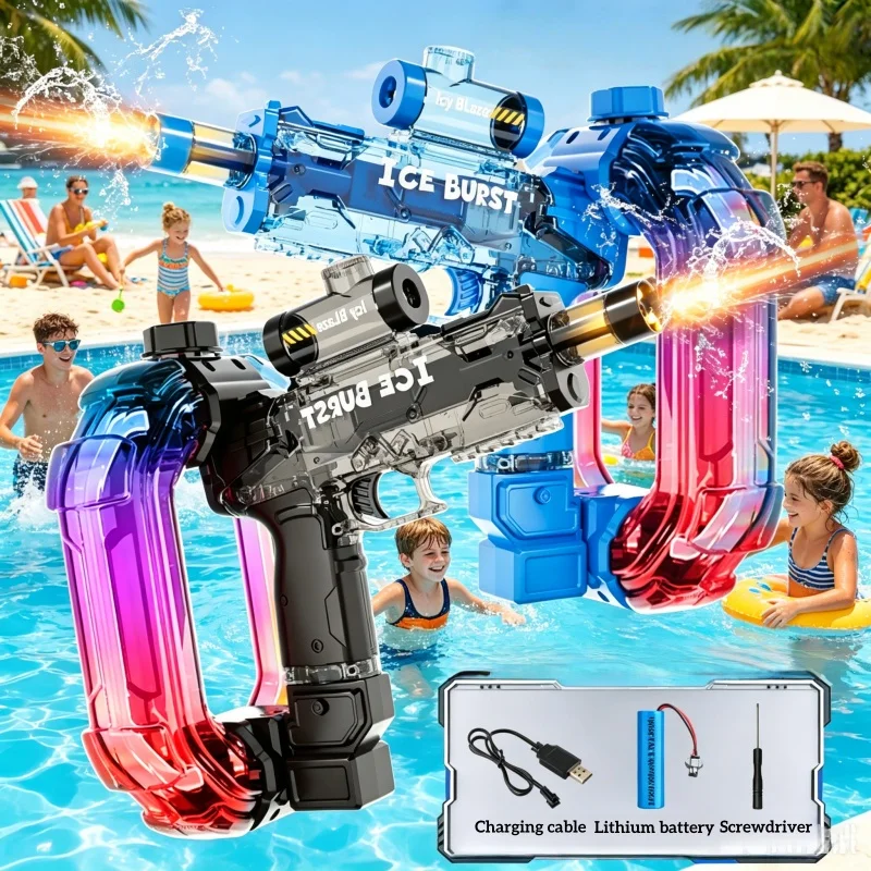 Simulated Firing Electric Water Guns for Adults Children Powerful Shooting Automatic Water Blasters Summer Outdoor Toys for Kids
Simulated Firing Electric Water Guns for Adults Children Powerful Shooting Automatic Water Blasters Summer Outdoor Toys for Kids