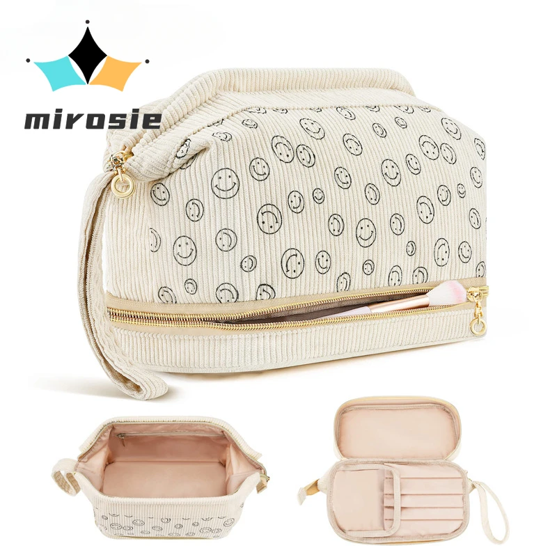 Mirosie New Cosmetic Bag Double Handheld Opening Large Capacity Portable Travel Net Red Storage Wash Bag
Mirosie New Cosmetic Bag Double Handheld Opening Large Capacity Portable Travel Net Red Storage Wash Bag