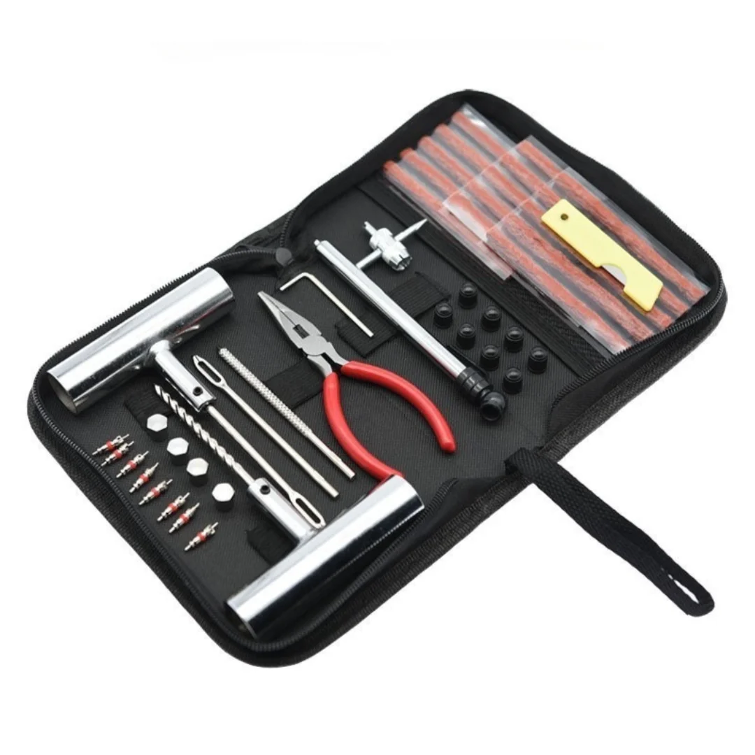 New 46Pcs AutoTire Repair Kit Tire Repair Kit Auto Bike Tire Repair Puncture Plug Garage Car Accessories
New 46Pcs AutoTire Repair Kit Tire Repair Kit Auto Bike Tire Repair Puncture Plug Garage Car Accessories