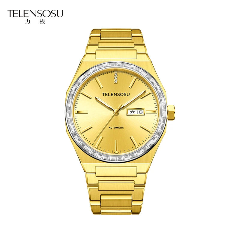 TELENSOSU Automatic Mechanical Watches Men's Watches Luxury Brand Sapphire Stainless Steel Dual Calendar Display Watch 8803G NEW
TELENSOSU Automatic Mechanical Watches Men's Watches Luxury Brand Sapphire Stainless Steel Dual Calendar Display Watch 8803G NEW