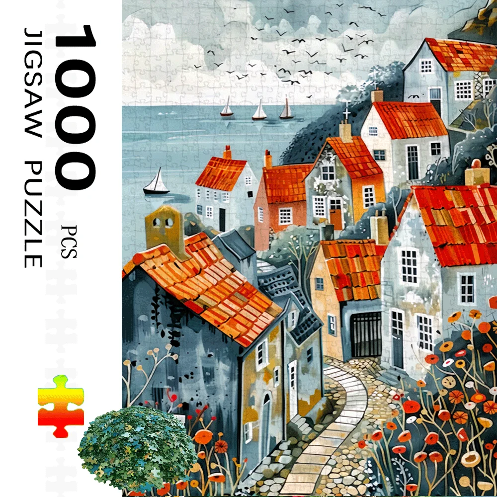 1000 pcs Coastal Town Jigsaw Puzzle Home Decor Adults Puzzle Games Family Fun Floor PuzzlesEducational Toys for Kids
1000 pcs Coastal Town Jigsaw Puzzle Home Decor Adults Puzzle Games Family Fun Floor PuzzlesEducational Toys for Kids