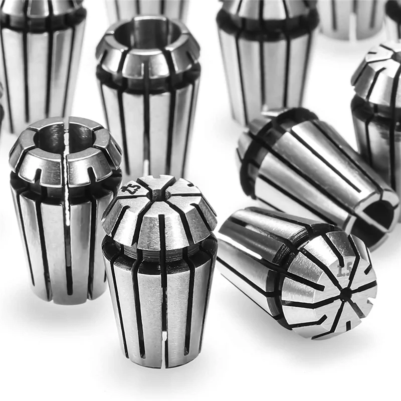 ONCE 15PCS ER11 Precision Spring Collet Set for CNC Engraving Milling Lathe Chuck Tool 1.0mm-7.0mm & 1/4 inch 1/8 inch
ONCE 15PCS ER11 Precision Spring Collet Set for CNC Engraving Milling Lathe Chuck Tool 1.0mm-7.0mm & 1/4 inch 1/8 inch