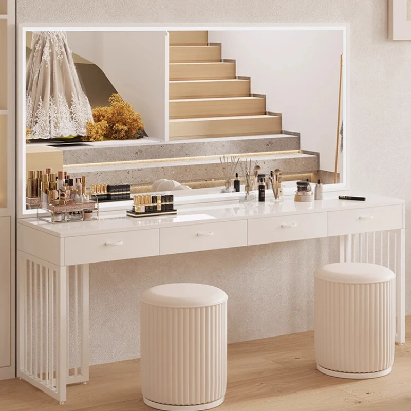 Dressing table bedroom simple modern new makeup table with makeup mirror studio special high-end dressing
Dressing table bedroom simple modern new makeup table with makeup mirror studio special high-end dressing