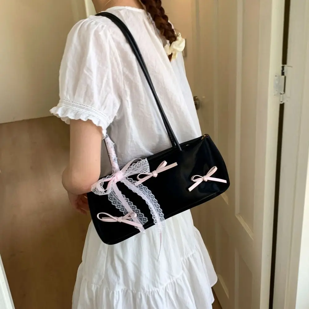 All-match Sweet French Stick Handbag Ribbon Y2K Women Armpit Bag Solid Color PU Leather Underarm Bag Women
All-match Sweet French Stick Handbag Ribbon Y2K Women Armpit Bag Solid Color PU Leather Underarm Bag Women