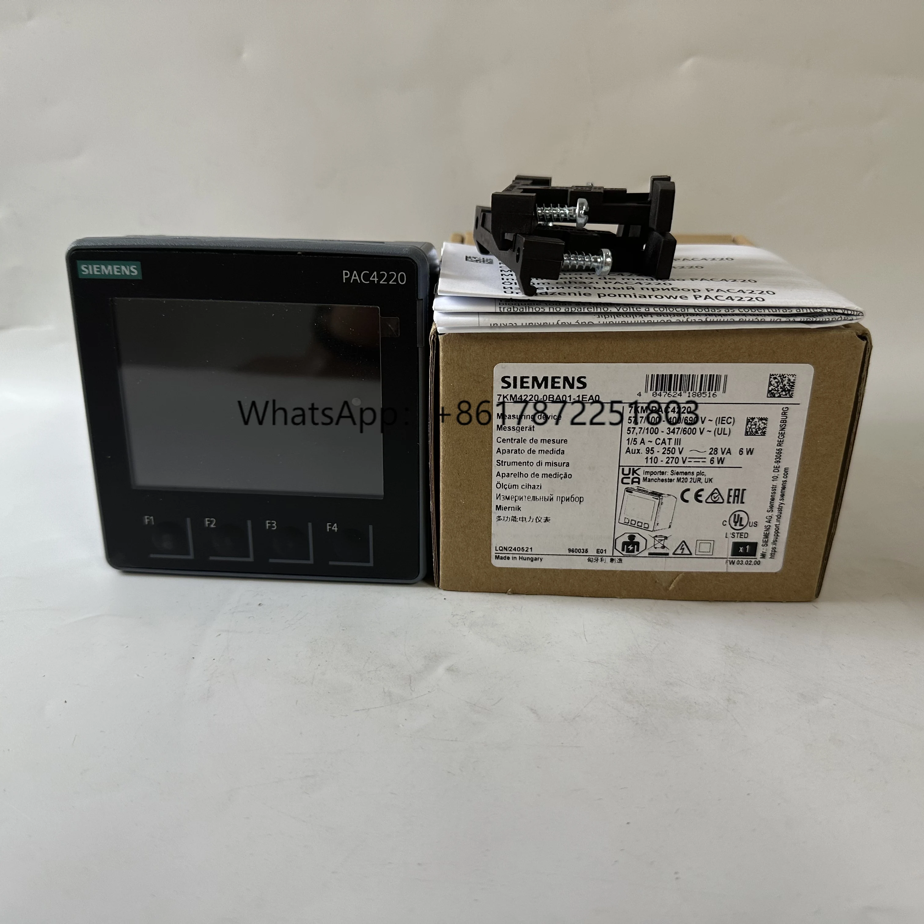 100% Brand New Original 7KM4220-0BA01-1EA0 SENTRON PAC4220 Power Monitoring Device With Color Graphic TFT Display
100% Brand New Original 7KM4220-0BA01-1EA0 SENTRON PAC4220 Power Monitoring Device With Color Graphic TFT Display