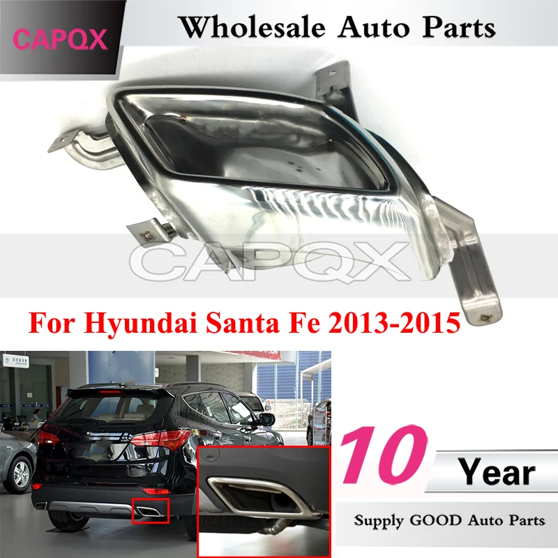 CAPQX Car Exhaust Pipe Tail Throat Muffler For Hyundai Santa Fe 2013-2015 Rear Bumper Frame Decorative Cover
CAPQX Car Exhaust Pipe Tail Throat Muffler For Hyundai Santa Fe 2013-2015 Rear Bumper Frame Decorative Cover