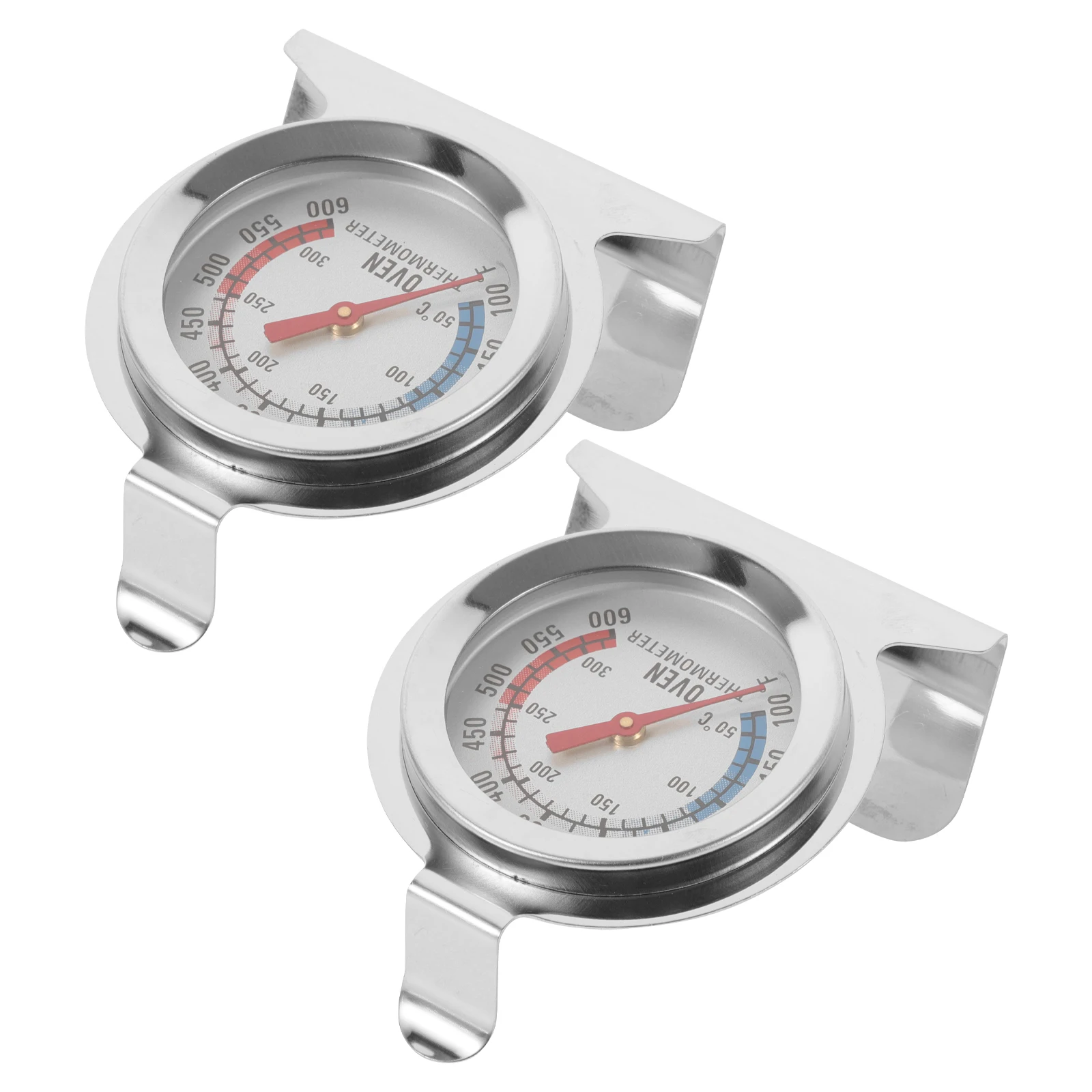 2 Pcs Temperature Gauge 50-300℃ Double Scale Stainless Steel Oven Thermometer Frying BBQ Grill Meat Thermometre Silver
2 Pcs Temperature Gauge 50-300℃ Double Scale Stainless Steel Oven Thermometer Frying BBQ Grill Meat Thermometre Silver