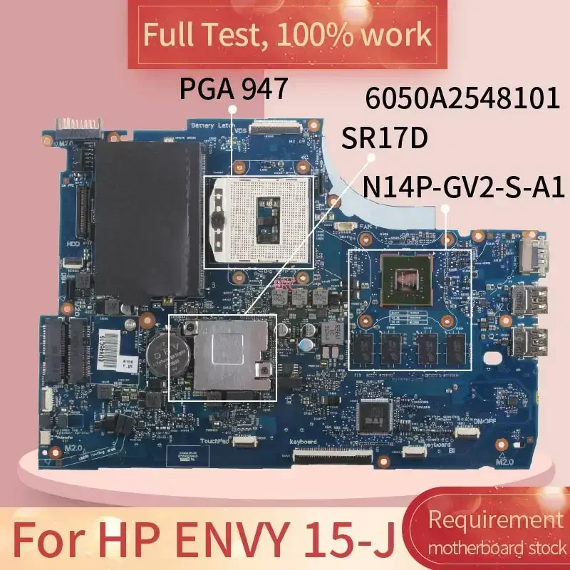 Поддержка процессора i7 для материнской платы ноутбука HP ENVY 15 15-J 6050A 2548101 N14P-GV2-S-A1 SR17D Материнская плата ноутбука протестирована, работает
Поддержка процессора i7 для материнской платы ноутбука HP ENVY 15 15-J 6050A 2548101 N14P-GV2-S-A1 SR17D Материнская плата ноутбука протестирована, работает