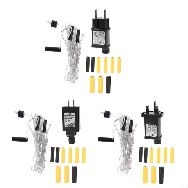 R91A 4.4m 3-in-1 AA AAA Battery Eliminators Set Repair for LED Lights/Camera/Fan Toy
R91A 4.4m 3-in-1 AA AAA Battery Eliminators Set Repair for LED Lights/Camera/Fan Toy