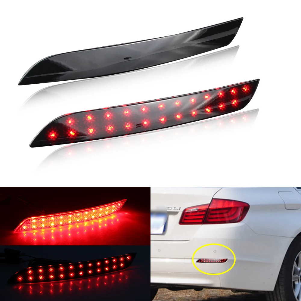 2×Red LED Rear Brake Lights Bumper Reflector Car Taillight Lamp Fog Lamps for BMW F10 F11 F18 5-Series 520d/520i/523i/525d/528i
2×Red LED Rear Brake Lights Bumper Reflector Car Taillight Lamp Fog Lamps for BMW F10 F11 F18 5-Series 520d/520i/523i/525d/528i