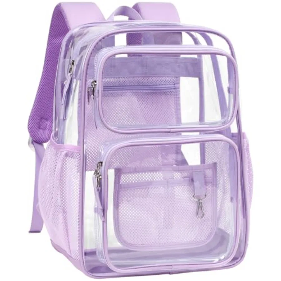 PACKISM Clear Backpack for School - 17 inch Large Heavy Duty Bookbag, Reinforced See Through PVC Transparent Backpack
PACKISM Clear Backpack for School - 17 inch Large Heavy Duty Bookbag, Reinforced See Through PVC Transparent Backpack