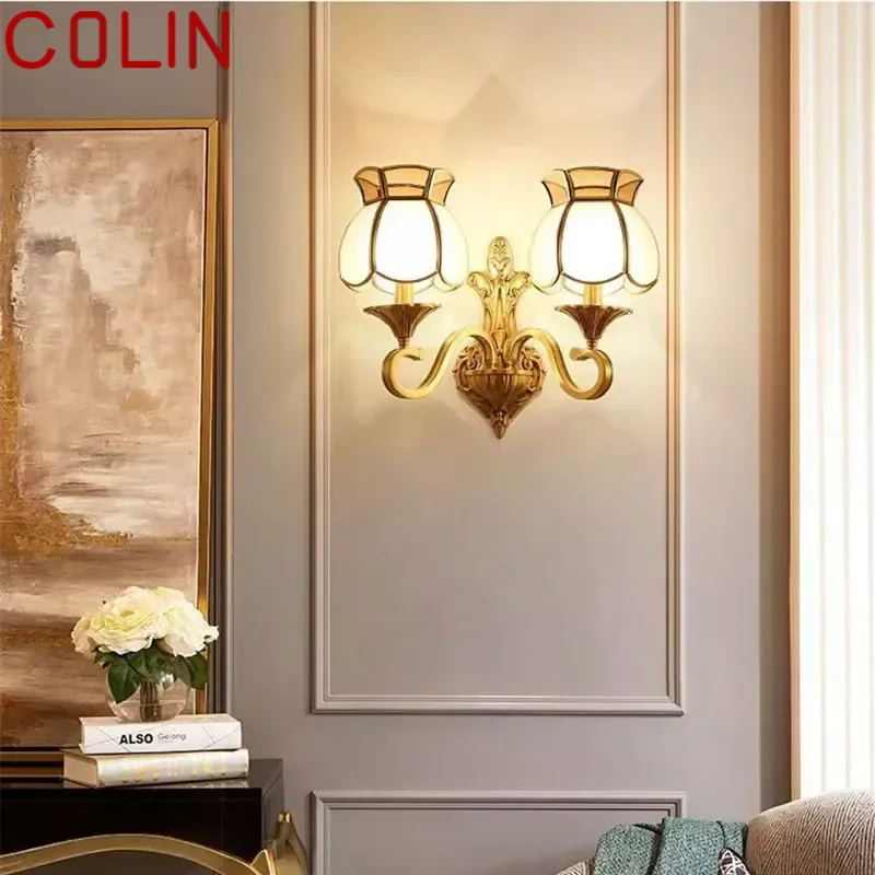 COLIN Contemporary Brass Wall Lamp American Retro LED Living Room Bedroom Study Room Hotel Villa Model Room Hall Way Aisle Ligh
COLIN Contemporary Brass Wall Lamp American Retro LED Living Room Bedroom Study Room Hotel Villa Model Room Hall Way Aisle Ligh