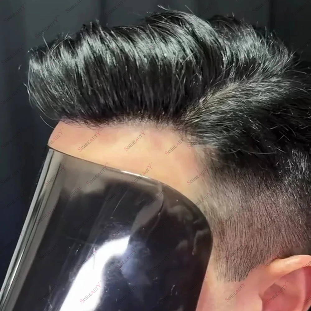 130%Density Full Hair Men's Black Brown Grey Hair Durable SKin Base Toupee Prosthesis Scalloped Natural Hairline Cheapest PU Wig
130%Density Full Hair Men's Black Brown Grey Hair Durable SKin Base Toupee Prosthesis Scalloped Natural Hairline Cheapest PU Wig