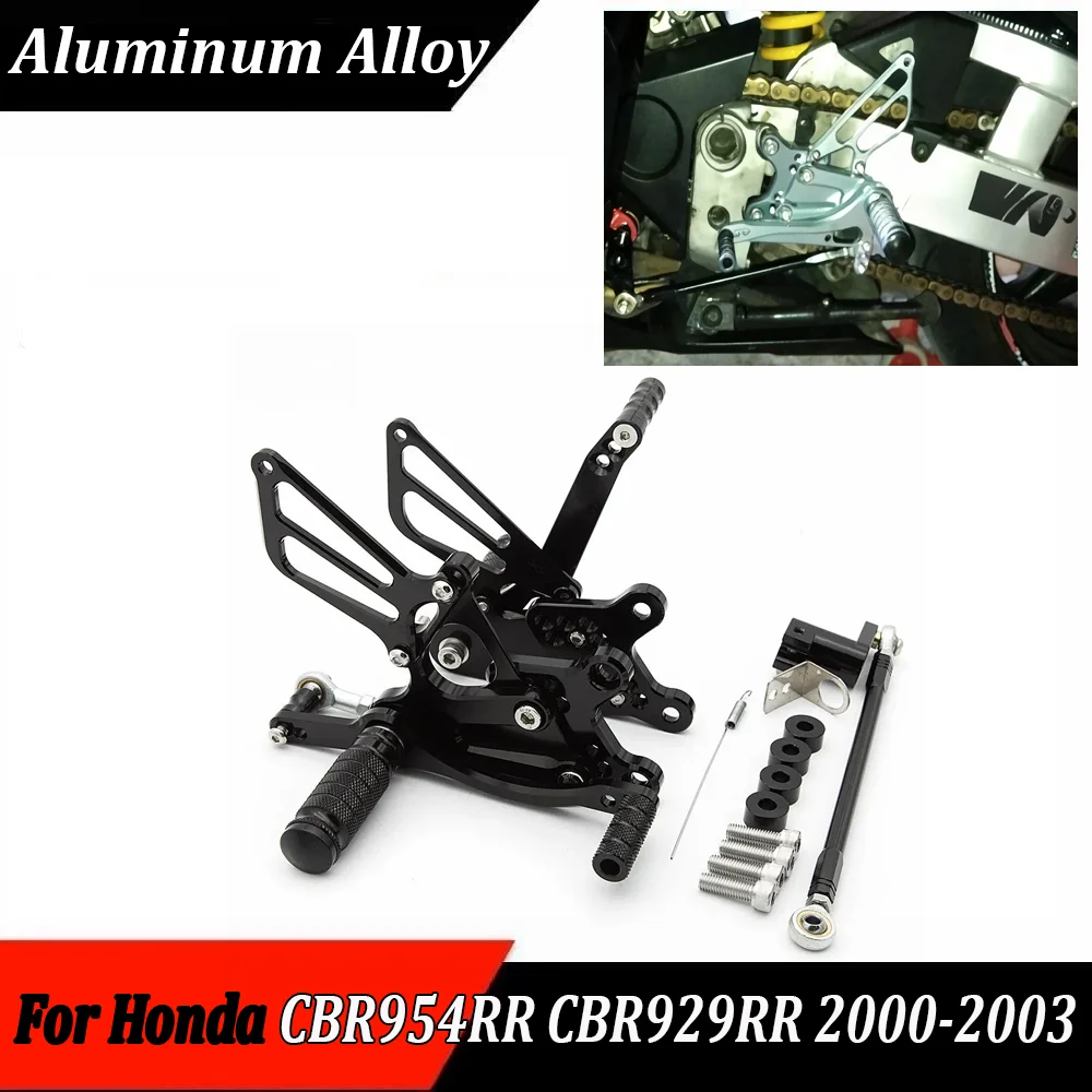Adjustable Motorcycle Rearset Footrest Footpeg Rear Set Footrest Pedal Foot peg For Honda CBR929RR CBR954RR CBR-954RR 2000-2003
Adjustable Motorcycle Rearset Footrest Footpeg Rear Set Footrest Pedal Foot peg For Honda CBR929RR CBR954RR CBR-954RR 2000-2003