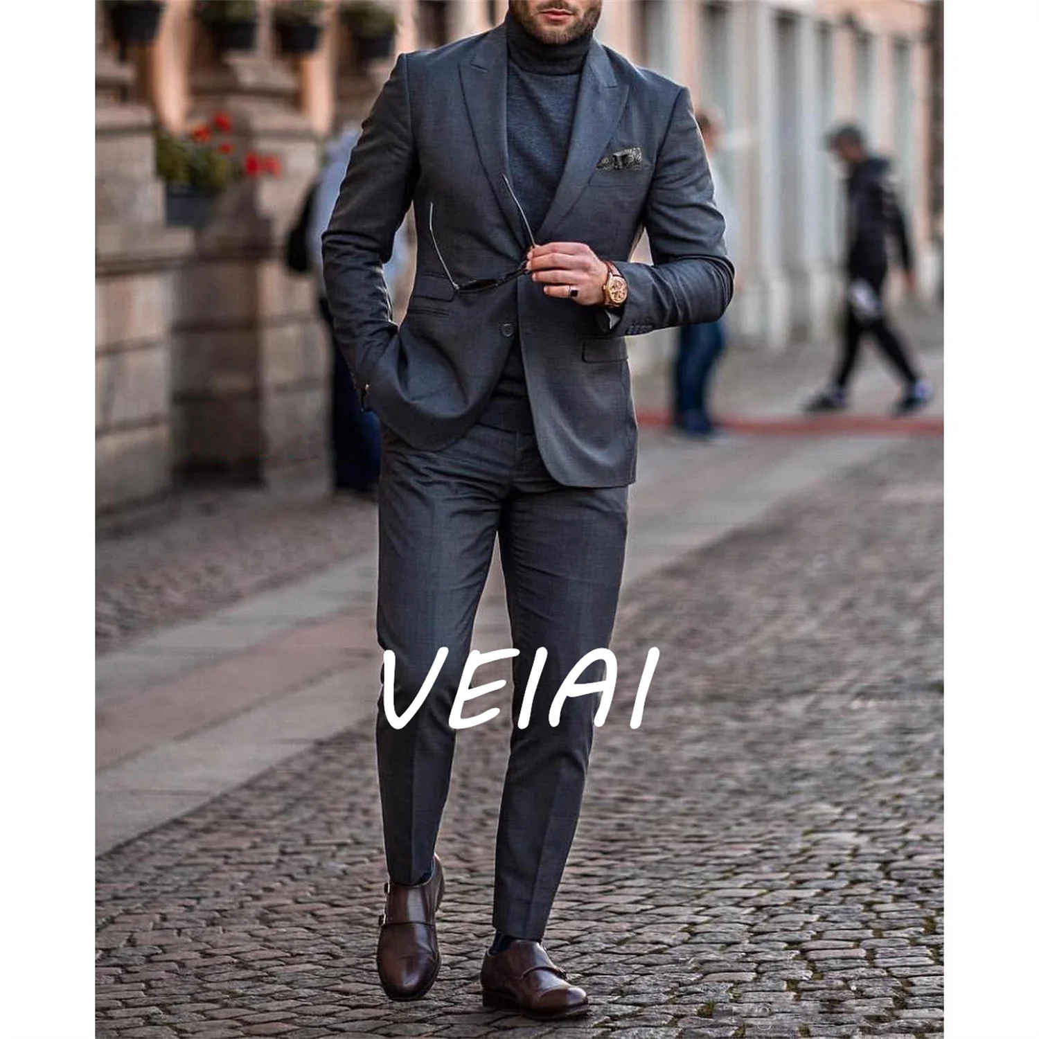 Fashion Wedding Tuxedos Slim Fit Suits For Men Groomsmen Suit Two Pieces Cheap Prom Formal Men Blazer Suits (Jacket +Pants
Fashion Wedding Tuxedos Slim Fit Suits For Men Groomsmen Suit Two Pieces Cheap Prom Formal Men Blazer Suits (Jacket +Pants
