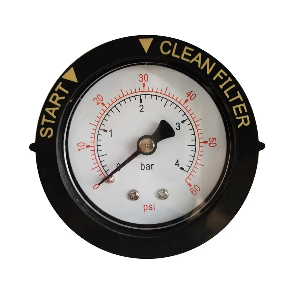 2"Dry and Utility Pressure Gauge 0-60 PSI Replacement for Pool 1/4" NPT Center Back Mount, Start and Clean Filter Pressure Gauge
2"Dry and Utility Pressure Gauge 0-60 PSI Replacement for Pool 1/4" NPT Center Back Mount, Start and Clean Filter Pressure Gauge