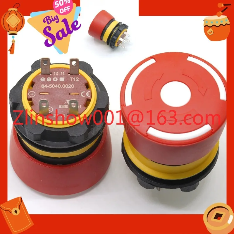 84-5040.0020 Switch button emergency stop for automation equipment electrical control cabinet
84-5040.0020 Switch button emergency stop for automation equipment electrical control cabinet