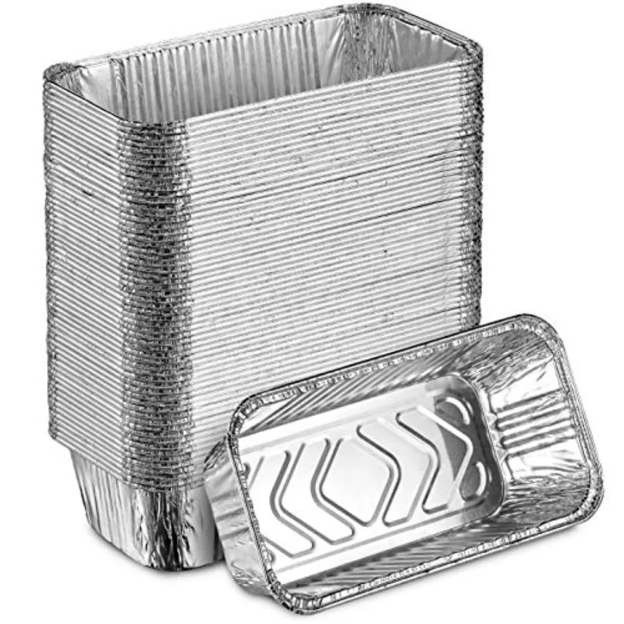 Aluminum Disposable Loaf Pans Deep Standard Size 8.5 x 4.5 Extra Thick Foil Bread Containers for Baking, Food Storage Takeout E
Aluminum Disposable Loaf Pans Deep Standard Size 8.5 x 4.5 Extra Thick Foil Bread Containers for Baking, Food Storage Takeout E