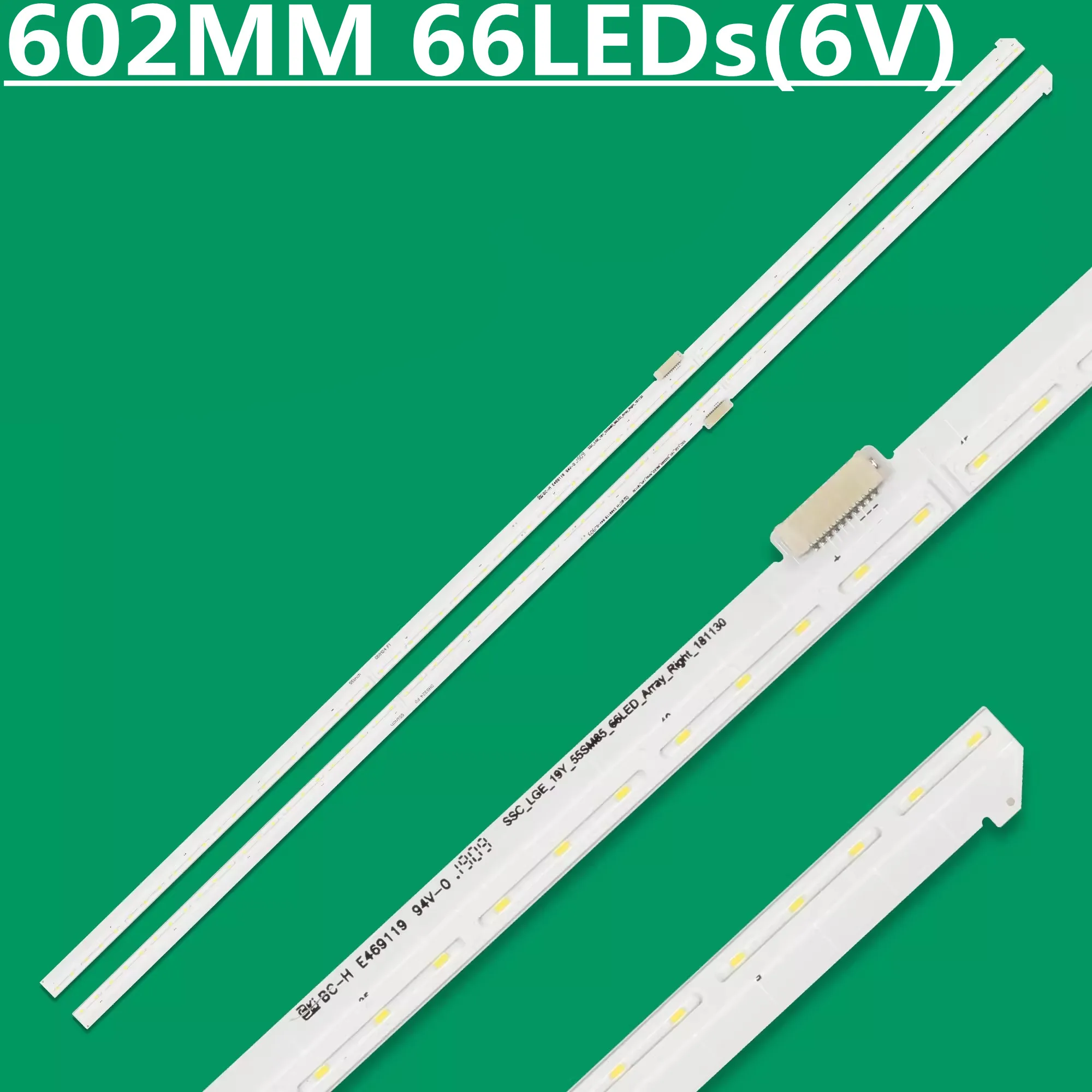 602MM LED Backlight Strip 66lamps For 55SM85 MEK64586501 55SM8600 55SM8100PCB 55SM8200PLA NC550EQG-AAHH1
602MM LED Backlight Strip 66lamps For 55SM85 MEK64586501 55SM8600 55SM8100PCB 55SM8200PLA NC550EQG-AAHH1