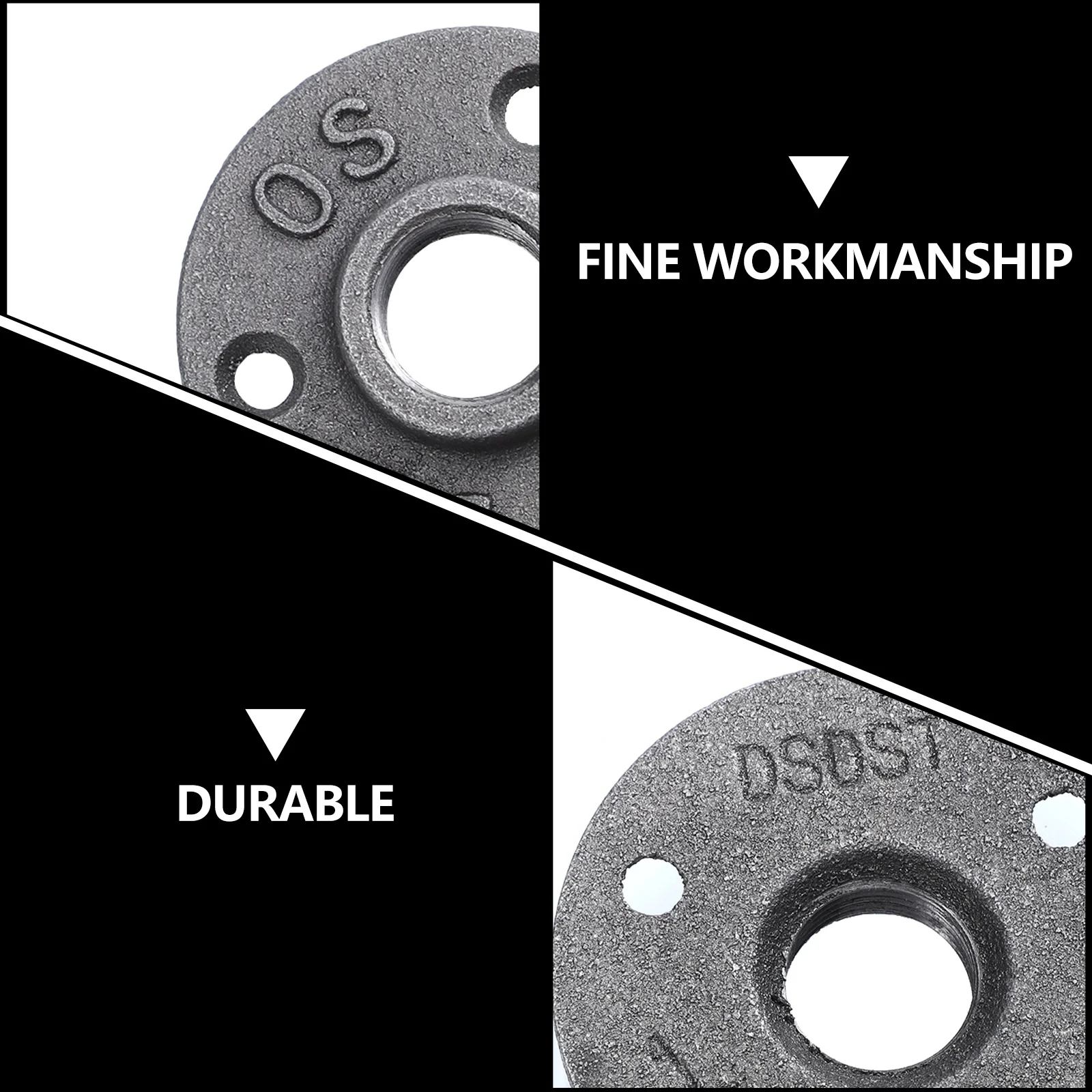 4pcs Three-hole Cast Iron Flange Dark Grey Industrial Pipe Fittings Floor Flange Decorative Furniture Shelf Hanging
4pcs Three-hole Cast Iron Flange Dark Grey Industrial Pipe Fittings Floor Flange Decorative Furniture Shelf Hanging