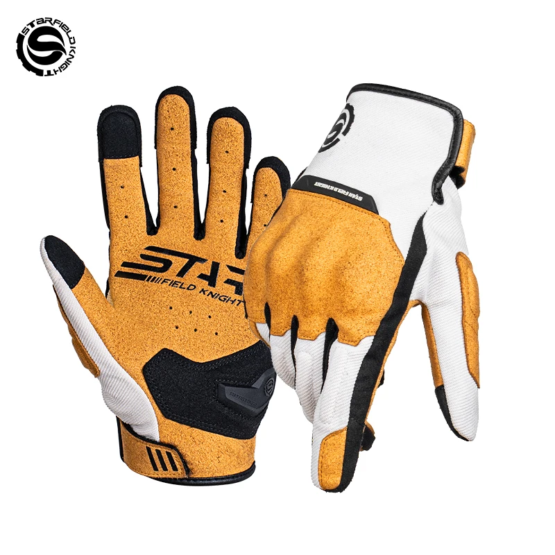 SFK Beige Motorcycle Gloves 2026 New Summer Mesh Breathable Non-slip Joint Protection Touch Screen Full Finger Riding Equipment
SFK Beige Motorcycle Gloves 2026 New Summer Mesh Breathable Non-slip Joint Protection Touch Screen Full Finger Riding Equipment