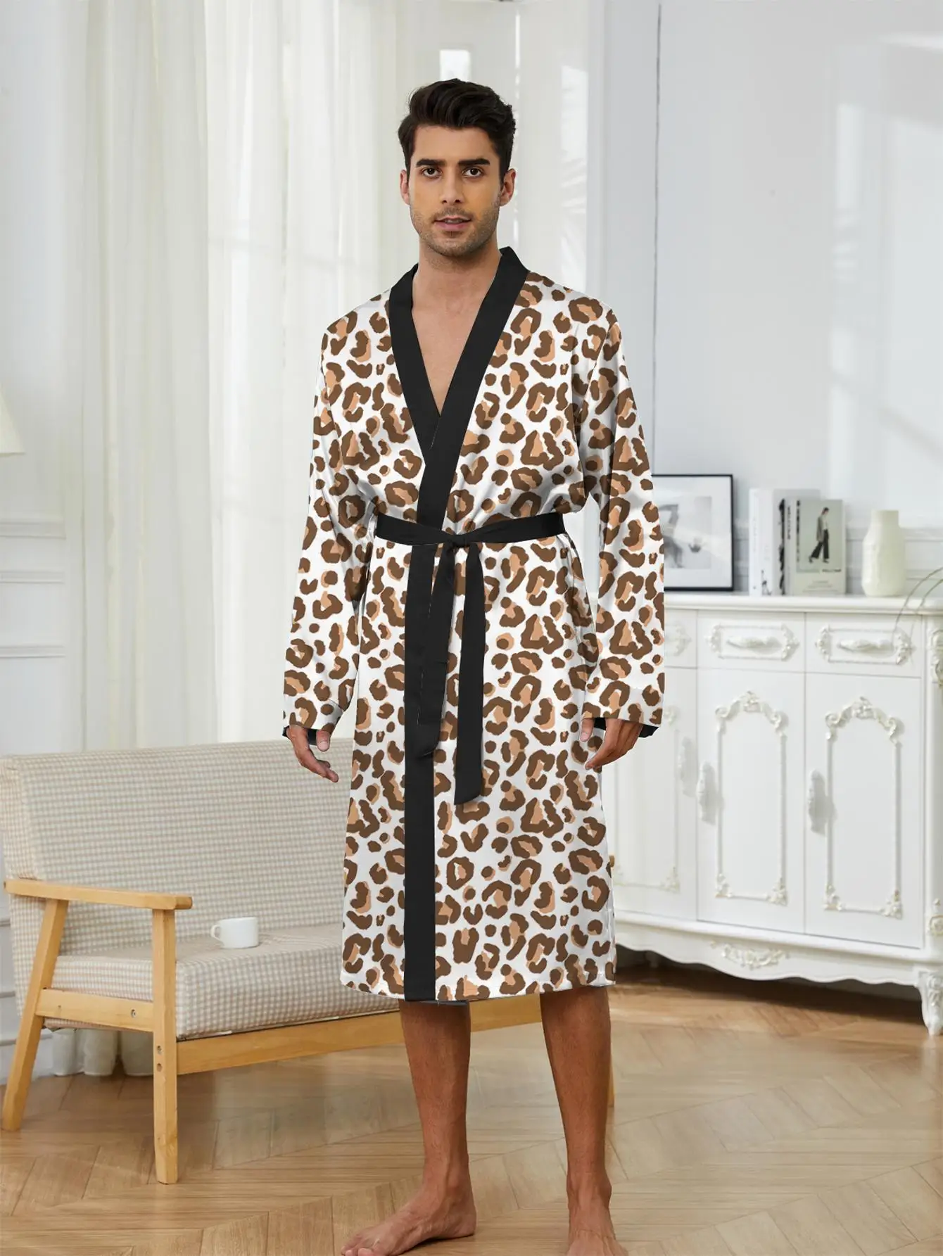 1pcs Men's Robes 2026 Spring/Summer 3D Printed bath robe robe Bathrobe men Graphic Funny pajamas Breathable sleepwear
1pcs Men's Robes 2026 Spring/Summer 3D Printed bath robe robe Bathrobe men Graphic Funny pajamas Breathable sleepwear