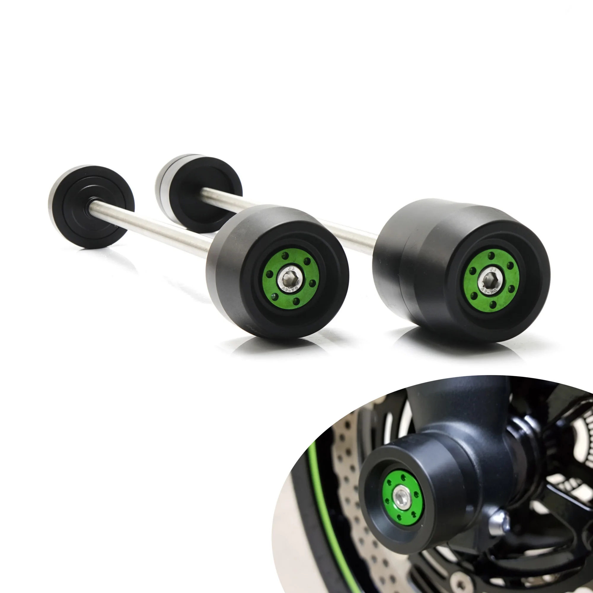 For Kawasaki ZX-6R Ninja636 ZX-10R Ninja1000R ZZR1400 ZX-14R Motorcycle Front Rear Axle Fork Sliders Wheel Protector
For Kawasaki ZX-6R Ninja636 ZX-10R Ninja1000R ZZR1400 ZX-14R Motorcycle Front Rear Axle Fork Sliders Wheel Protector