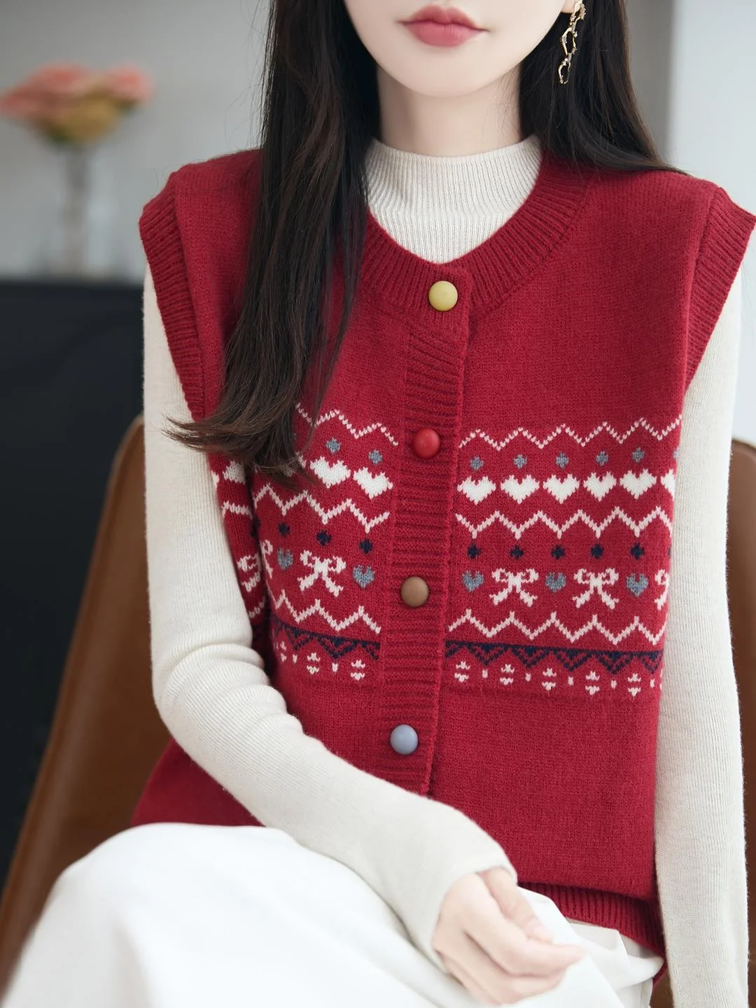 Женский свободный вязаный кардиган с круглым вырезом, теплый, в полоску, для повседневной носки, модный, осенне-зимний
Женский свободный вязаный кардиган с круглым вырезом, теплый, в полоску, для повседневной носки, модный, осенне-зимний