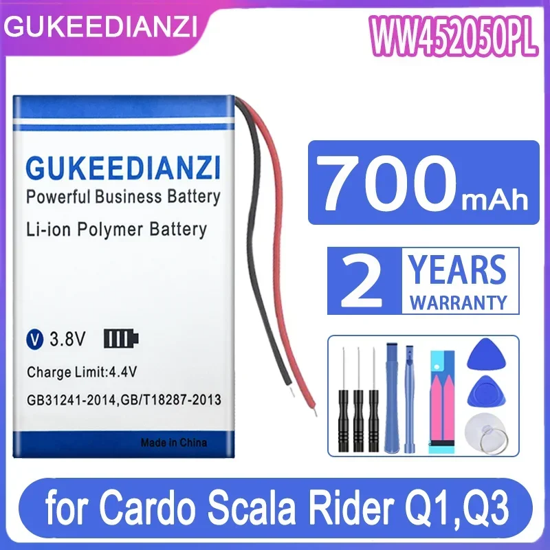GUKEEDIANZI Сменный аккумулятор WW 452050 ПЛ 405020 (2 линии) 700 мАч для гарнитуры Cardo Scala Rider Q1 Q3 FM Q-Solo
GUKEEDIANZI Сменный аккумулятор WW 452050 ПЛ 405020 (2 линии) 700 мАч для гарнитуры Cardo Scala Rider Q1 Q3 FM Q-Solo