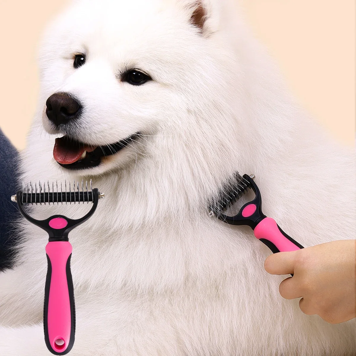 Pet Double-sided Knot Comb Dog Comb Dog Comb Cat Beauty Hair Removal Cat Comb Pet Supplies
Pet Double-sided Knot Comb Dog Comb Dog Comb Cat Beauty Hair Removal Cat Comb Pet Supplies