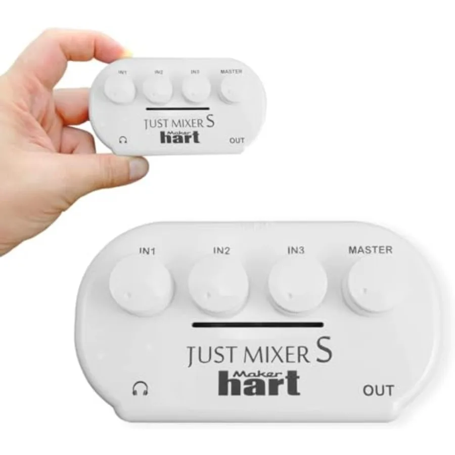 JUST Mixer S Portable 3 Channels Stereo IN Mini Audio Mixer/2 Stereo Output/Battery/USB Power/3C Device
JUST Mixer S Portable 3 Channels Stereo IN Mini Audio Mixer/2 Stereo Output/Battery/USB Power/3C Device