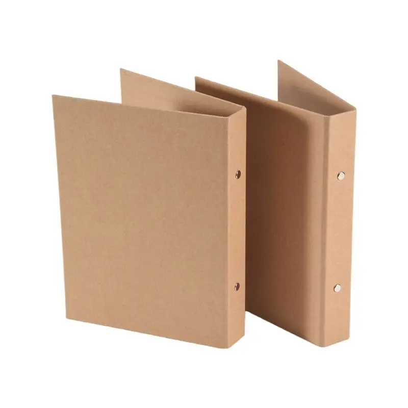 A01E-2Pcs A5 Refillable Ring Binder, A5 Kraft Paper Binder Tray A5 Kraft Paper Folders With 2 Rings To Add Loose Sheets
A01E-2Pcs A5 Refillable Ring Binder, A5 Kraft Paper Binder Tray A5 Kraft Paper Folders With 2 Rings To Add Loose Sheets