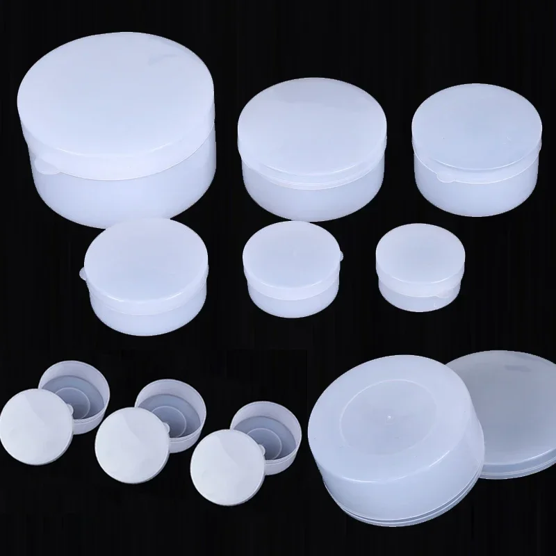 100Pcs Empty 5/10/20/30/50/100g White Plastic Creams Jars Pots Travel Cosmetic Sample Jar Containers For Creams Lotion Lip Balm
100Pcs Empty 5/10/20/30/50/100g White Plastic Creams Jars Pots Travel Cosmetic Sample Jar Containers For Creams Lotion Lip Balm