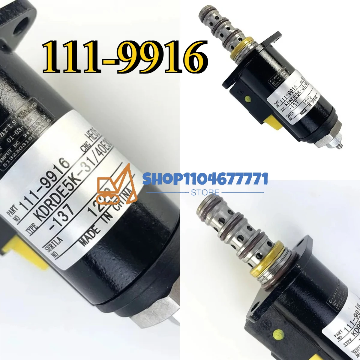 111-9916 New Solenoid Valve 1119916 for 320B 325B 330B 365B 385B 320C 325C 330C 345C 320D 324D 325D 329D 330D 336D 345D 349D
111-9916 New Solenoid Valve 1119916 for 320B 325B 330B 365B 385B 320C 325C 330C 345C 320D 324D 325D 329D 330D 336D 345D 349D