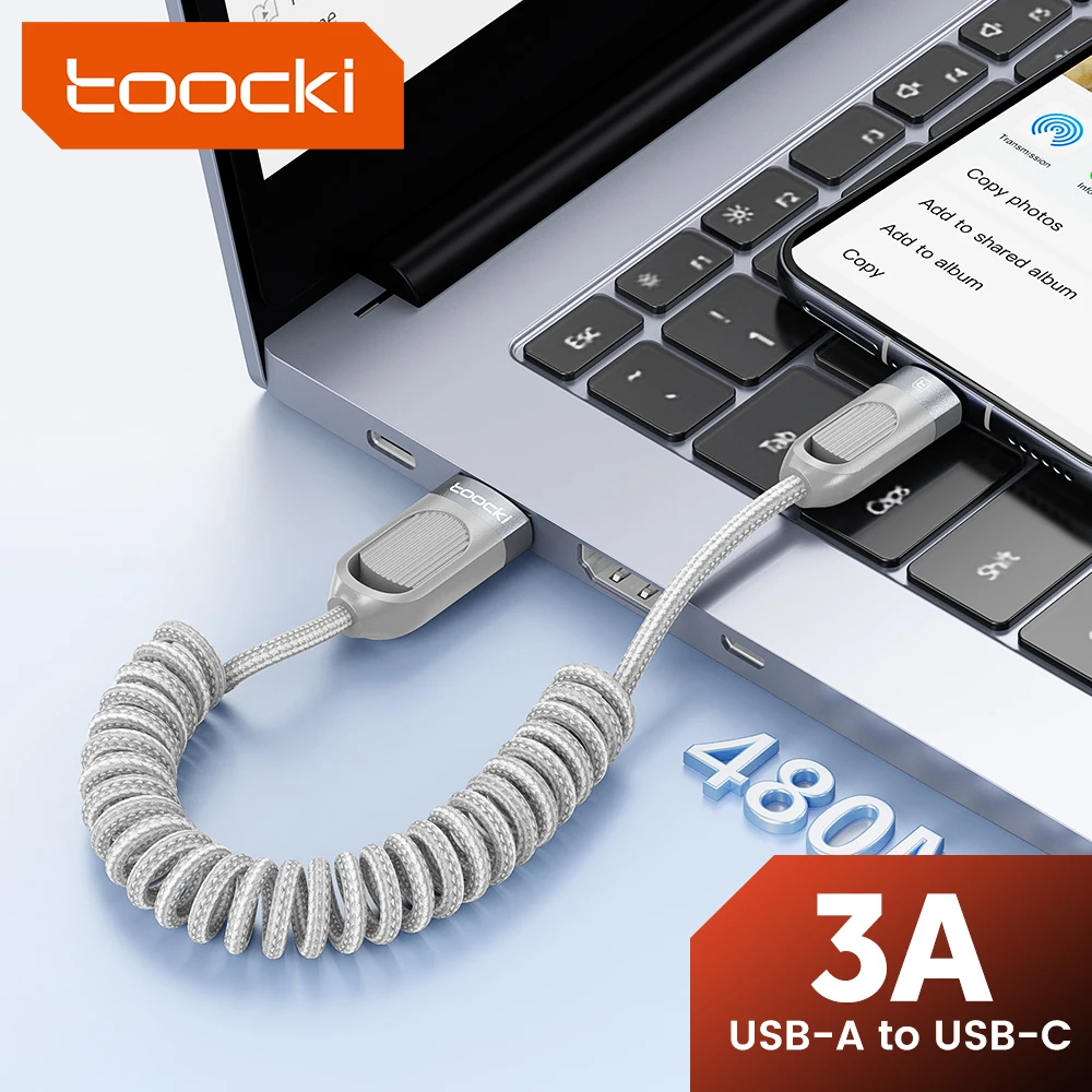 Toocki USB-кабель 3A QC3.0 для быстрой зарядки, пружинный автомобильный USB-кабель типа C для iPhone 17 16 15 Pro Max Xiaomi 15 14 Samsung S23 SS24
Toocki USB-кабель 3A QC3.0 для быстрой зарядки, пружинный автомобильный USB-кабель типа C для iPhone 17 16 15 Pro Max Xiaomi 15 14 Samsung S23 SS24